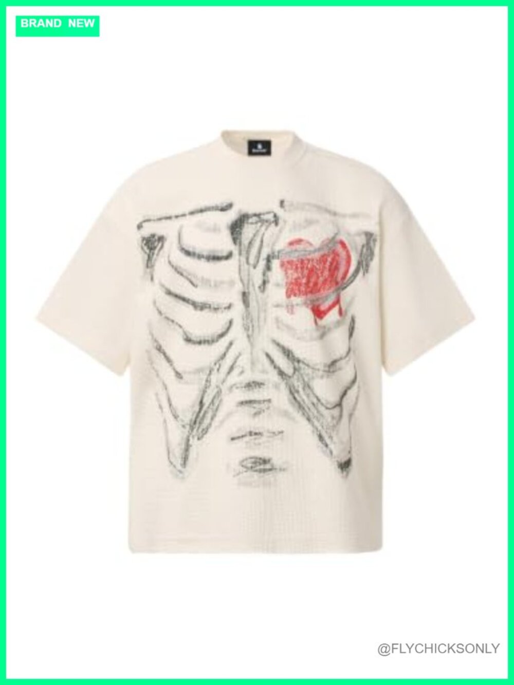 Waffle Short Sleeve Graphic Tee Oversized Streetwear Unisex
